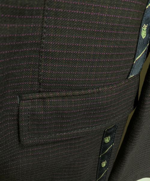COMME des GARCONS HOMME（コムデギャルソン オム）COMME des GARCONS HOMME (コムデギャルソン オム) 06AW サイドラインテーラードジャケット ブラウン サイズ:Lの古着・服飾アイテム