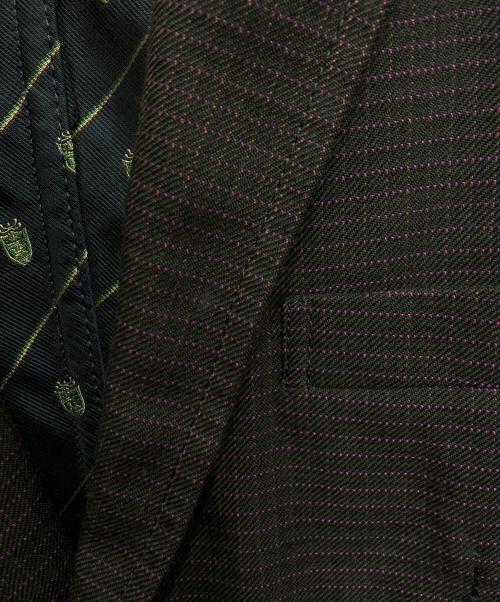 COMME des GARCONS HOMME（コムデギャルソン オム）COMME des GARCONS HOMME (コムデギャルソン オム) 06AW サイドラインテーラードジャケット ブラウン サイズ:Lの古着・服飾アイテム