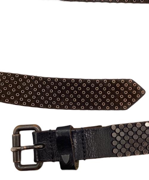 htc（エイチティーシー）HTC (エイチティーシー) スタッズベルト ブラックの古着・服飾アイテム