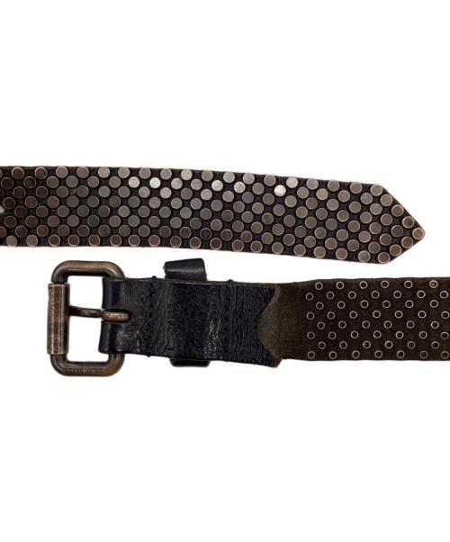 htc（エイチティーシー）HTC (エイチティーシー) スタッズベルト ブラックの古着・服飾アイテム