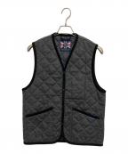 LAVENHAMラベンハム）の古着「ウールキルティングベスト」｜グレー