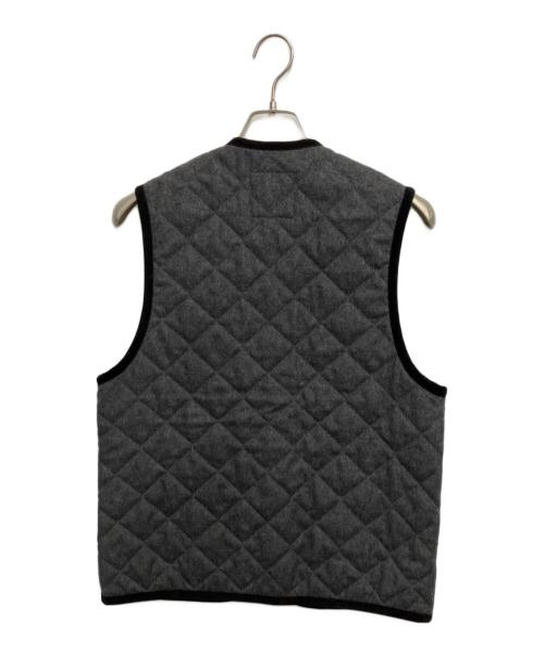 LAVENHAM（ラベンハム）LAVENHAM (ラベンハム) ウールキルティングベスト グレー サイズ:Lの古着・服飾アイテム