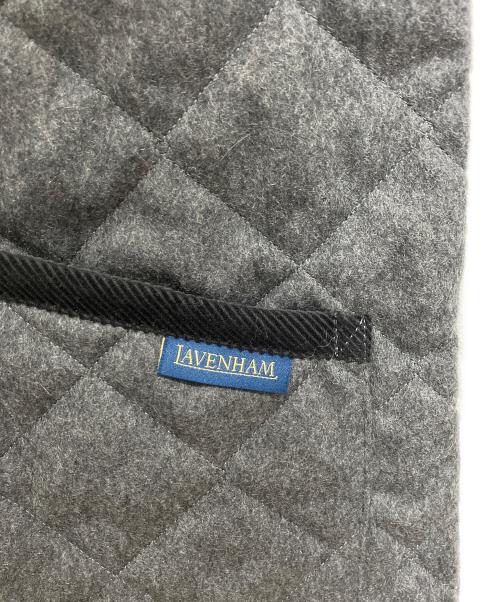 LAVENHAM（ラベンハム）LAVENHAM (ラベンハム) ウールキルティングベスト グレー サイズ:Lの古着・服飾アイテム