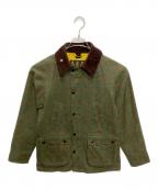 Barbourバブアー）の古着「SL BEDALE WINDOWPANE WAX」｜グリーン