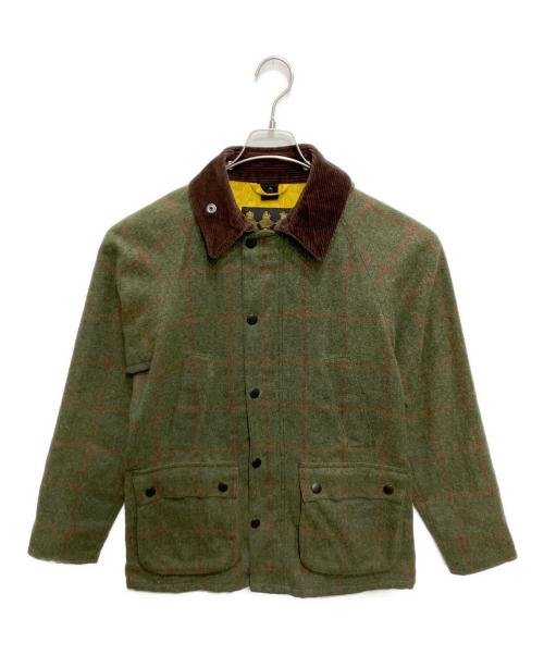 Barbour（バブアー）Barbour (バブアー) SL BEDALE WINDOWPANE WAX グリーン サイズ:34の古着・服飾アイテム