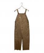 Hysteric Glamourヒステリックグラマー）の古着「MOTOR CITY MICHIGAN オーバーオール」｜ブラウン