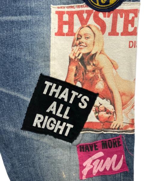 Hysteric Glamour（ヒステリックグラマー）Hysteric Glamour (ヒステリックグラマー) COVER-GIRL テーパードデニムパンツ ブルー サイズ:W29の古着・服飾アイテム