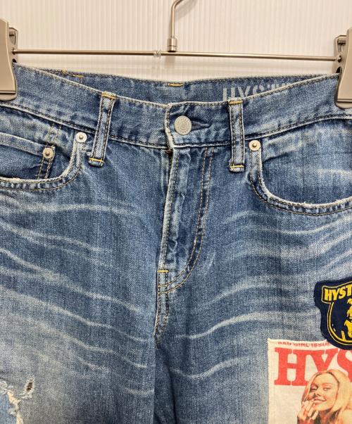 Hysteric Glamour（ヒステリックグラマー）Hysteric Glamour (ヒステリックグラマー) COVER-GIRL テーパードデニムパンツ ブルー サイズ:W29の古着・服飾アイテム