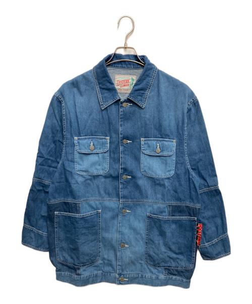 Hysteric Glamour（ヒステリックグラマー）Hysteric Glamour (ヒステリックグラマー) HYS CIRCLE GIRL オーバーサイズデニムジャケット ブルー サイズ:Freeの古着・服飾アイテム