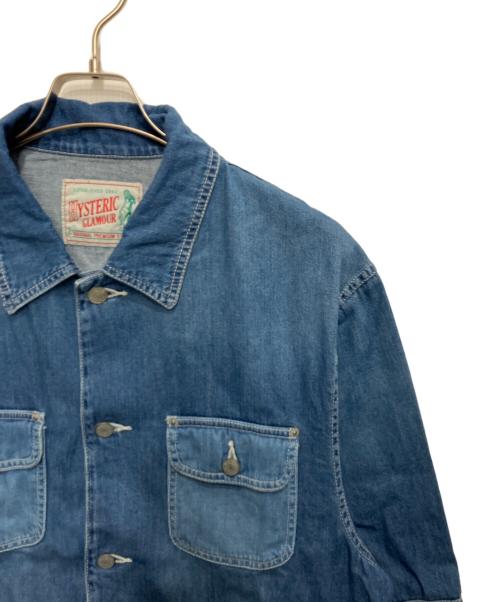 Hysteric Glamour（ヒステリックグラマー）Hysteric Glamour (ヒステリックグラマー) HYS CIRCLE GIRL オーバーサイズデニムジャケット ブルー サイズ:Freeの古着・服飾アイテム