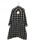 Hysteric Glamourヒステリックグラマー）の古着「HYSTERIC GUITAR刺繍 ウエスタンロングシャツワンピース」｜ブラック