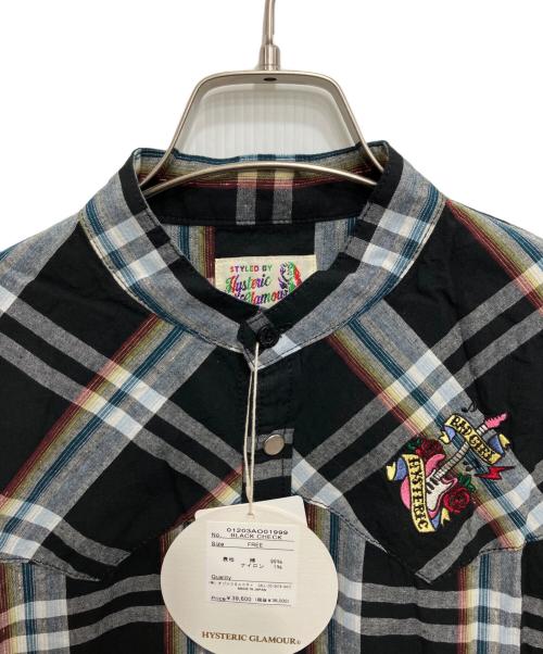 Hysteric Glamour（ヒステリックグラマー）Hysteric Glamour (ヒステリックグラマー) HYSTERIC GUITAR刺繍 ウエスタンロングシャツワンピース ブラック サイズ:FREE 未使用品の古着・服飾アイテム