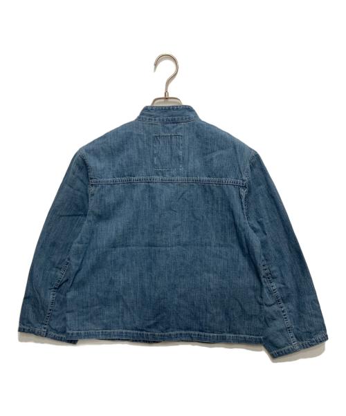 Hysteric Glamour（ヒステリックグラマー）Hysteric Glamour (ヒステリックグラマー) RED EYE FLASH刺繍 デニムチャイナジャケット ブルー サイズ:Freeの古着・服飾アイテム
