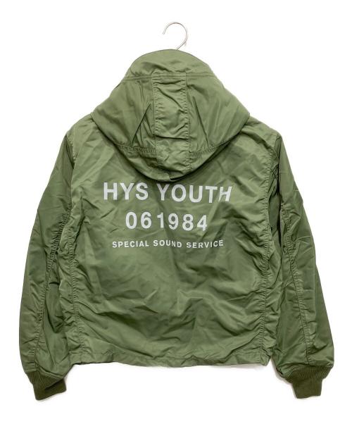 Hysteric Glamour（ヒステリックグラマー）Hysteric Glamour (ヒステリックグラマー) HYS YOUTH A-1フロートジャケット グリーン サイズ:Sの古着・服飾アイテム