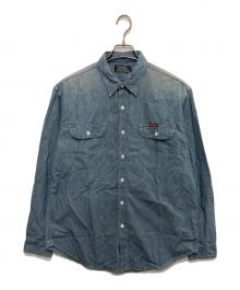 Hysteric Glamour（ヒステリックグラマー）の古着「RABBIT SALON シャンブレーワークシャツ」｜ブルー