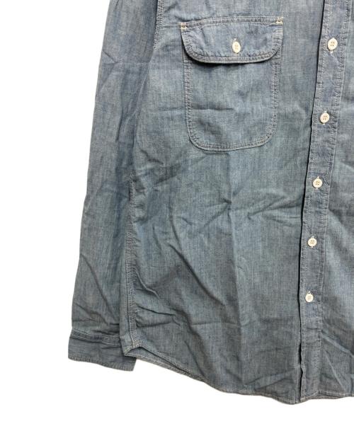 Hysteric Glamour（ヒステリックグラマー）Hysteric Glamour (ヒステリックグラマー) RABBIT SALON シャンブレーワークシャツ ブルー サイズ:Lの古着・服飾アイテム