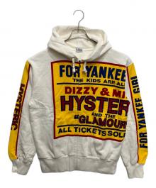Hysteric Glamour（ヒステリックグラマー）の古着「DIZZY&MILKYオーバーサイズパーカー」｜ホワイト