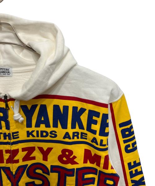 Hysteric Glamour（ヒステリックグラマー）Hysteric Glamour (ヒステリックグラマー) DIZZY&MILKYオーバーサイズパーカー ホワイト サイズ:FREEの古着・服飾アイテム