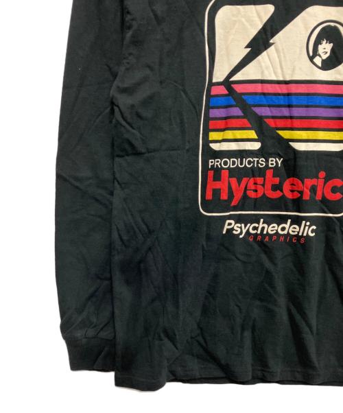 Hysteric Glamour（ヒステリックグラマー）Hysteric Glamour (ヒステリックグラマー) PSYCH GRAPHICSロングスリーブカットソー ブラック サイズ:Sの古着・服飾アイテム