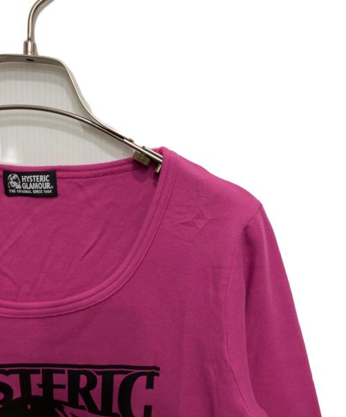Hysteric Glamour（ヒステリックグラマー）Hysteric Glamour (ヒステリックグラマー) GLORY OF LOVEロングスリーブカットソー ピンク サイズ:FREEの古着・服飾アイテム
