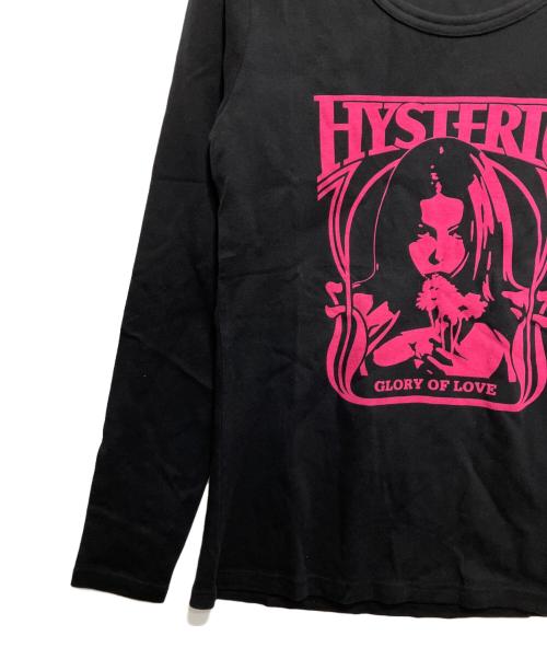 Hysteric Glamour（ヒステリックグラマー）Hysteric Glamour (ヒステリックグラマー) GLORY OF LOVEロングスリーブカットソー ブラック サイズ:FREEの古着・服飾アイテム