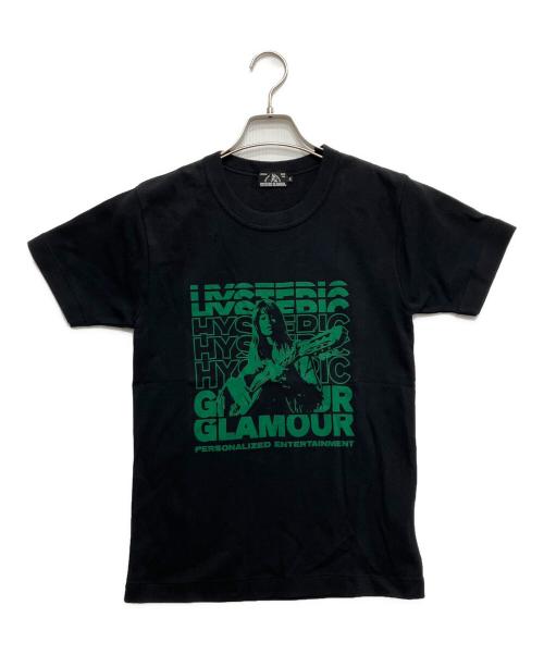 Hysteric Glamour（ヒステリックグラマー）Hysteric Glamour (ヒステリックグラマー) UNPLUGGED Tシャツ ブラック サイズ:Sの古着・服飾アイテム