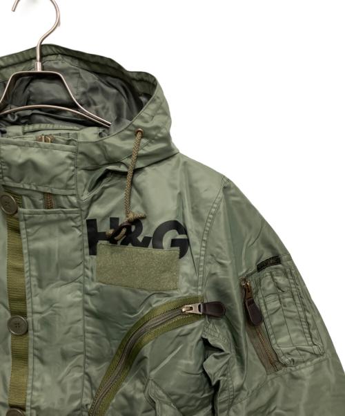 Hysteric Glamour（ヒステリックグラマー）Hysteric Glamour (ヒステリックグラマー) EVIL UNLIMITED フーデッドミリタリージャケット グリーン サイズ:Ｓの古着・服飾アイテム