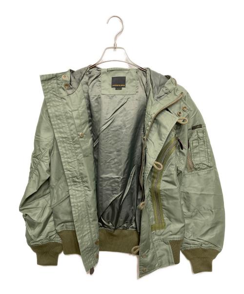 Hysteric Glamour（ヒステリックグラマー）Hysteric Glamour (ヒステリックグラマー) EVIL UNLIMITED フーデッドミリタリージャケット グリーン サイズ:Ｓの古着・服飾アイテム