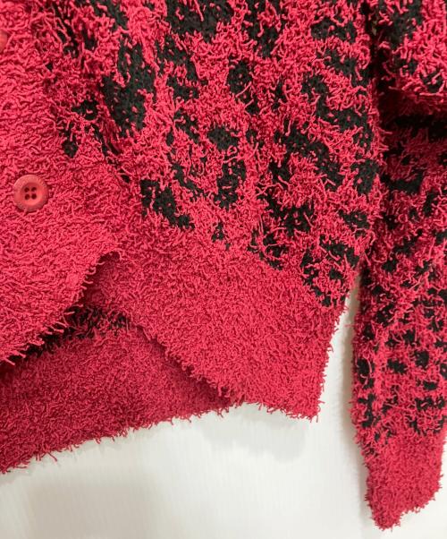 Hysteric Glamour（ヒステリックグラマー）Hysteric Glamour (ヒステリックグラマー) アニマル柄カーディガン ブラック×レッド サイズ:FREE 未使用品の古着・服飾アイテム