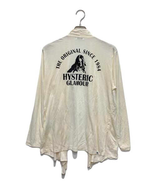 Hysteric Glamour（ヒステリックグラマー）Hysteric Glamour (ヒステリックグラマー) ウールカーディガン ホワイト サイズ:Sの古着・服飾アイテム