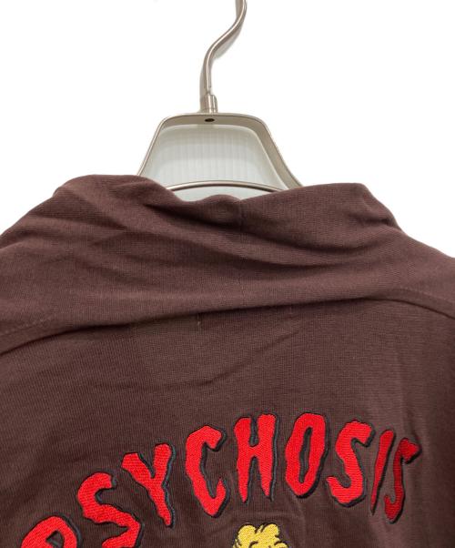 Hysteric Glamour（ヒステリックグラマー）Hysteric Glamour (ヒステリックグラマー) PSYCHOSIS GIRLS刺繍 カーディガン ブラウン サイズ:FREEの古着・服飾アイテム