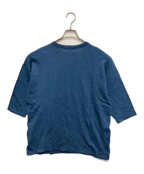 Hysteric Glamour（ヒステリックグラマー）Hysteric Glamour (ヒステリックグラマー) GUITAR GIRL刺繍 プルオーバーニット ブルー サイズ:Freeの古着・服飾アイテム