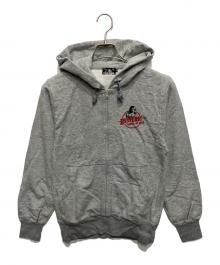 Hysteric Glamour（ヒステリックグラマー）の古着「BULLET TYPE WOMANジップパーカー」｜グレー