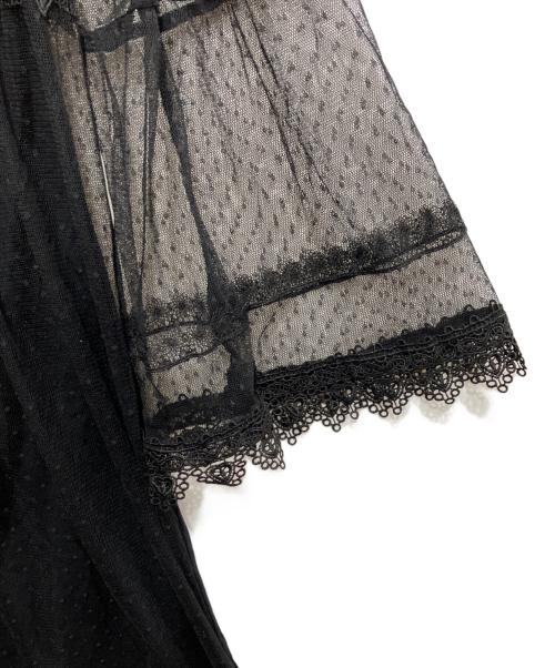 Hysteric Glamour（ヒステリックグラマー）Hysteric Glamour (ヒステリックグラマー) SKULL プリント チュールカーディガン ブラック サイズ:FREEの古着・服飾アイテム