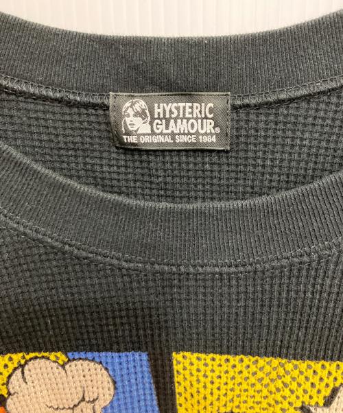 Hysteric Glamour（ヒステリックグラマー）Hysteric Glamour (ヒステリックグラマー) サーマルプリントカットソー ブラック サイズ:Freeの古着・服飾アイテム