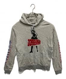 Hysteric Glamour（ヒステリックグラマー）の古着「VIXEN GIRL プリント パーカー」｜グレー
