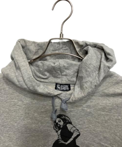 Hysteric Glamour（ヒステリックグラマー）Hysteric Glamour (ヒステリックグラマー) VIXEN GIRL プリント パーカー グレー サイズ:FREEの古着・服飾アイテム
