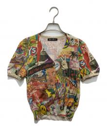 Hysteric Glamour（ヒステリックグラマー）の古着「SUMMER OF 70s柄 ラメカーディガン」｜マルチカラー