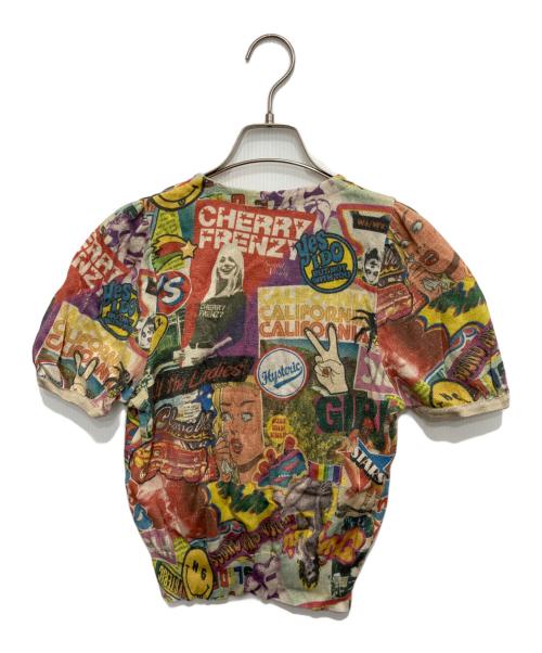 Hysteric Glamour（ヒステリックグラマー）Hysteric Glamour (ヒステリックグラマー) SUMMER OF 70s柄 ラメカーディガン マルチカラー サイズ:FREEの古着・服飾アイテム