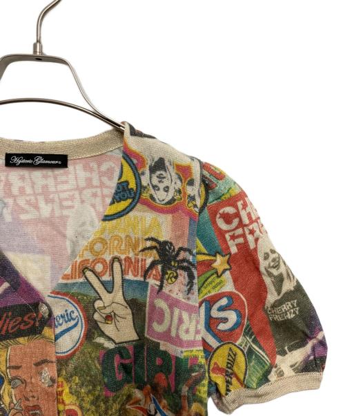 Hysteric Glamour（ヒステリックグラマー）Hysteric Glamour (ヒステリックグラマー) SUMMER OF 70s柄 ラメカーディガン マルチカラー サイズ:FREEの古着・服飾アイテム