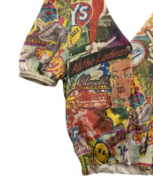 Hysteric Glamour（ヒステリックグラマー）Hysteric Glamour (ヒステリックグラマー) SUMMER OF 70s柄 ラメカーディガン マルチカラー サイズ:FREEの古着・服飾アイテム