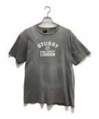 stussyステューシー）の古着「オールドプリントTシャツ」｜グレー