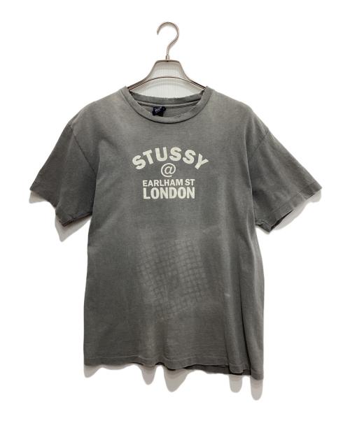 stussy（ステューシー）stussy (ステューシー) オールドプリントTシャツ グレー サイズ:Lの古着・服飾アイテム