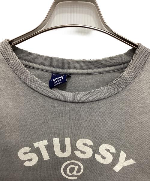 stussy（ステューシー）stussy (ステューシー) オールドプリントTシャツ グレー サイズ:Lの古着・服飾アイテム