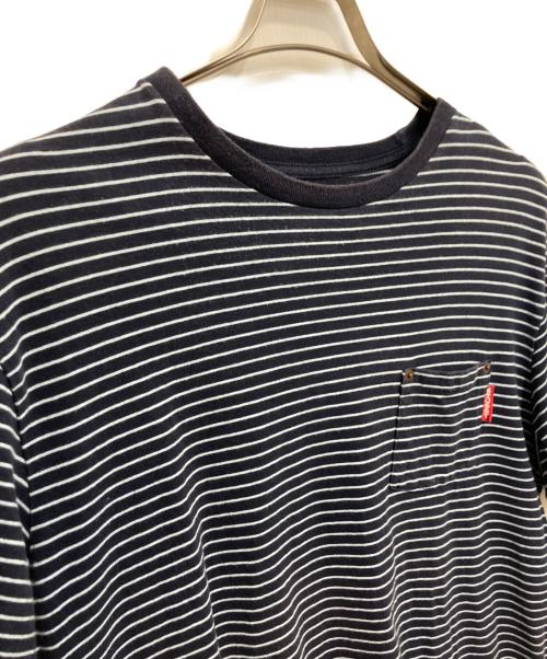 stussy（ステューシー）stussy (ステューシー) ポケットTシャツ ブルー サイズ:XLの古着・服飾アイテム
