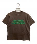 sacaiサカイ）の古着「Flock Print T-Shirt」｜ブラウン