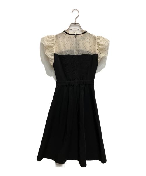 darich（ダーリッチ）darich (ダーリッチ) ドットフレアミディワンピース ブラック サイズ:freeの古着・服飾アイテム