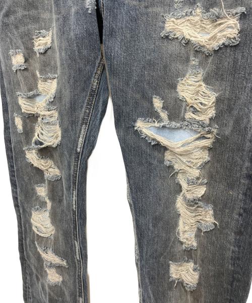 DOLCE & GABBANA（ドルチェ＆ガッバーナ）DOLCE & GABBANA (ドルチェ＆ガッバーナ) ハードクラッシュデニムパンツ インディゴ サイズ:W31の古着・服飾アイテム