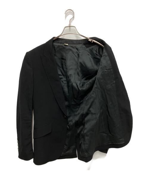 JOHN GALLIANO（ジョンガリアーノ）JOHN GALLIANO (ジョンガリアーノ) バックロゴテーラードジャケット ブラック サイズ:44の古着・服飾アイテム