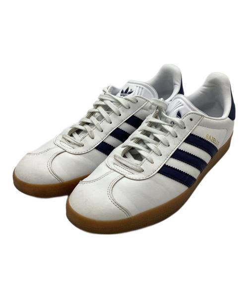 adidas（アディダス）adidas (アディダス) GAZELLE ホワイト×ネイビー サイズ:26の古着・服飾アイテム